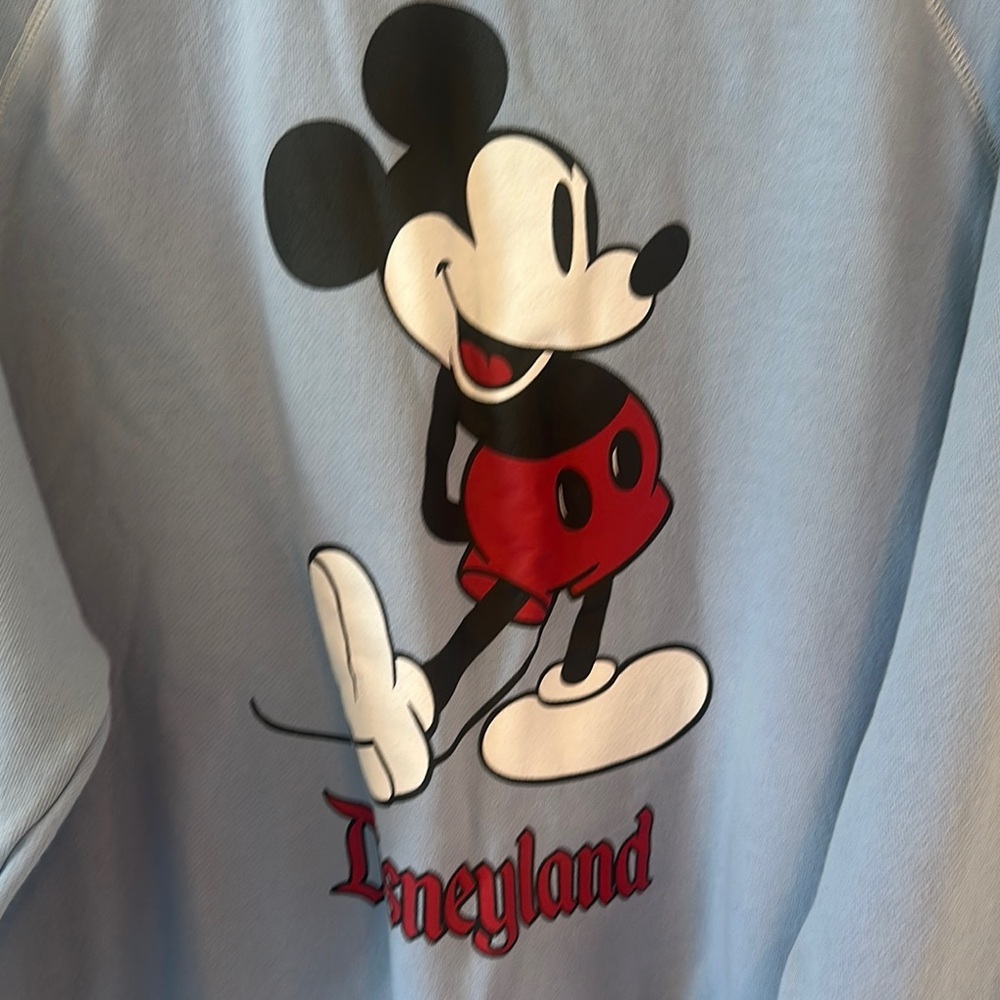 Disney Blue Crewneck Sweater with Mickey Mouse Design - Picture 9 of 10
